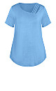 V Cut Out Top - sky blue