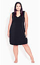 Plus Size Two Way Essential Slip - black