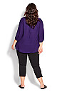 Meila Zip Plain Top - violet