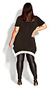 Plus Size Colette Tunic - black