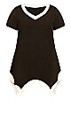 Plus Size Colette Tunic - black