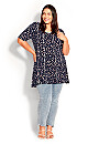 Tunic Panel Multi Spot Top