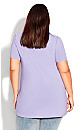 Plus Size Love Me Plain Top - Lilac