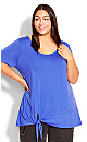 Plus Size Wildside Top - blue