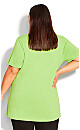 Plus Size Wildside Top - lime green