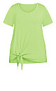 Plus Size Wildside Top - lime green