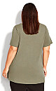 Plus Size Wildside Top - olive