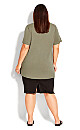 Plus Size Wildside Top - olive