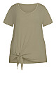 Plus Size Wildside Top - olive