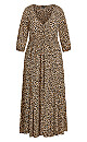 Desire Print Maxi Dress - cheetah