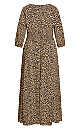 Desire Print Maxi Dress - cheetah