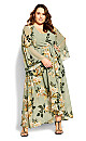 Fleetwood Print Maxi Dress - sage 