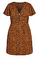 Fling Print Dress - tangerine