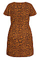 Fling Print Dress - tangerine