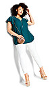 Zip Fling Top - teal