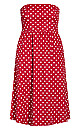 Inamorato Spot Dress - red