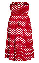 Inamorato Spot Dress - red