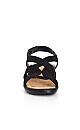 Plus Size WIDE FIT Sue Comfort Sandal - black