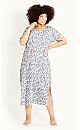 Grey Print Nightdress