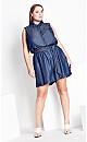 Emery Playsuit - dark denim