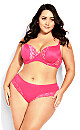 Smooth & Chic Lace Cheeky Brief - hot pink