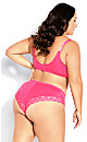 Smooth & Chic Lace Cheeky Brief - hot pink