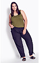 Plus Size Bamboo Essential Cami - olive