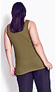 Plus Size Bamboo Essential Cami - olive