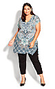 Plus Size Bonnie Bling Tunic - blue