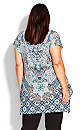 Plus Size Bonnie Bling Tunic - blue