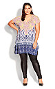 Plus Size Bonnie Bling Tunic - navy