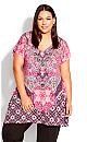 Plus Size Bonnie Bling Tunic - pink