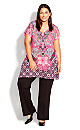 Plus Size Bonnie Bling Tunic - pink