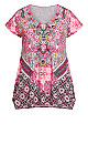 Plus Size Bonnie Bling Tunic - pink