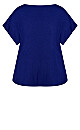 Hazel Placement Top - blue