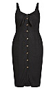 Festive Tie Dress - Black