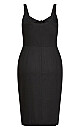 Festive Tie Dress - Black