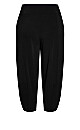 Plus Size Kenzie Drape Pant - Black