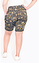 Plus Size Bike Short Print