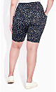 Plus Size Bike Short Print