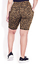 Plus Size Bike Short Print