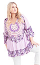 Plus Size Frankie Frill Tunic - lavender