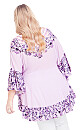 Plus Size Frankie Frill Tunic - lavender