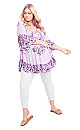 Plus Size Frankie Frill Tunic - lavender