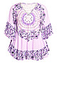 Plus Size Frankie Frill Tunic - lavender