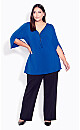 Plus Size Luella Plain Top - marine