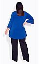 Plus Size Luella Plain Top - marine