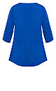 Plus Size Luella Plain Top - marine