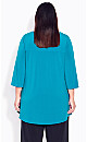 Plus Size Luella Plain Top - teal