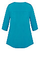 Plus Size Luella Plain Top - teal